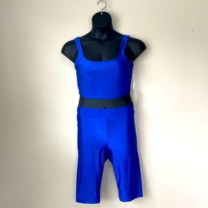 Iris Basics Women’s Two Piece Crop Top and Tights